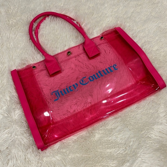 Juicy Couture Y2K Pink Clear Tote Bag - Picture 2 of 10